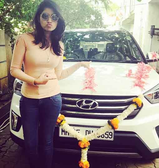 Rasika Sunil Owns Hyundai Car