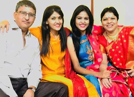 Akshaya Deodhar With Family