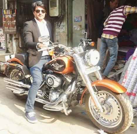 Anas Rashid Owns Harley Davidson Bike