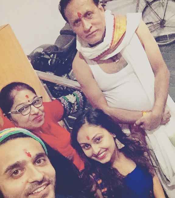 Ashish Sharmay With Family