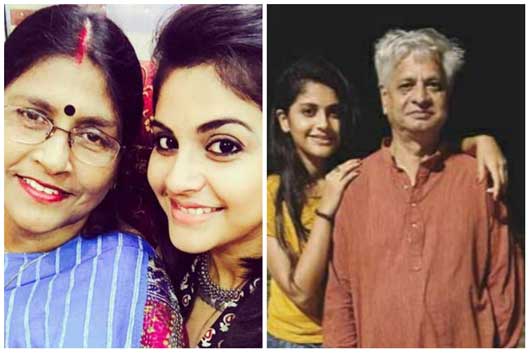 Megha Chakraborty With Mother And Father